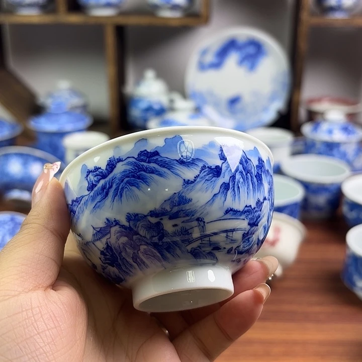 开播福利柴窑福利鸡心杯120ml