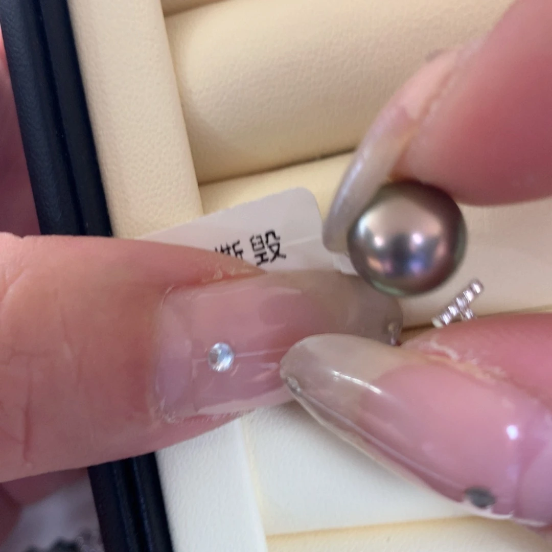 18K金镶嵌戒指海水珍珠