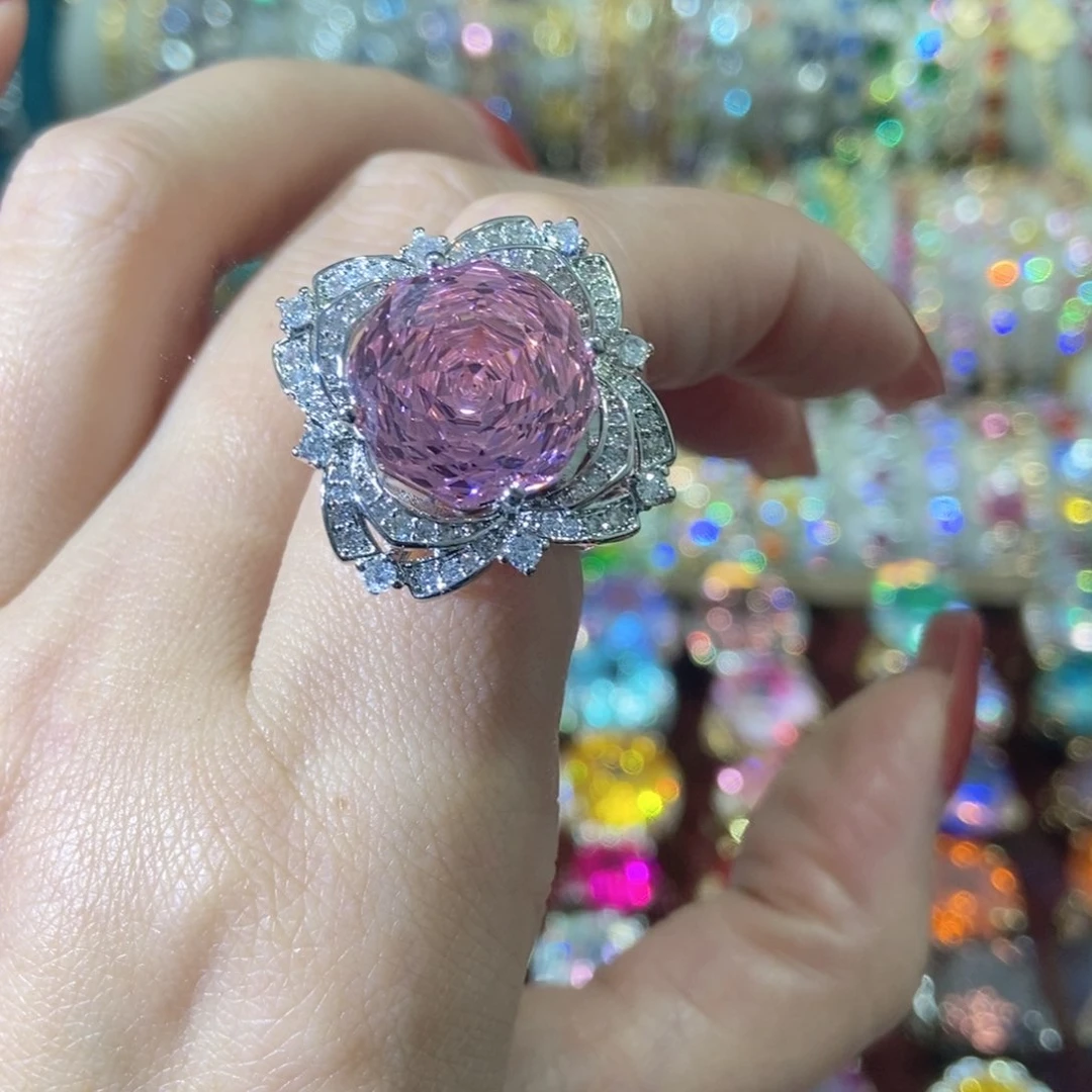 66锆石（处理）戒指