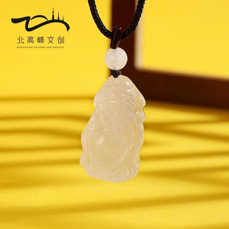 【财神爷】高冰玉髓财神爷项链