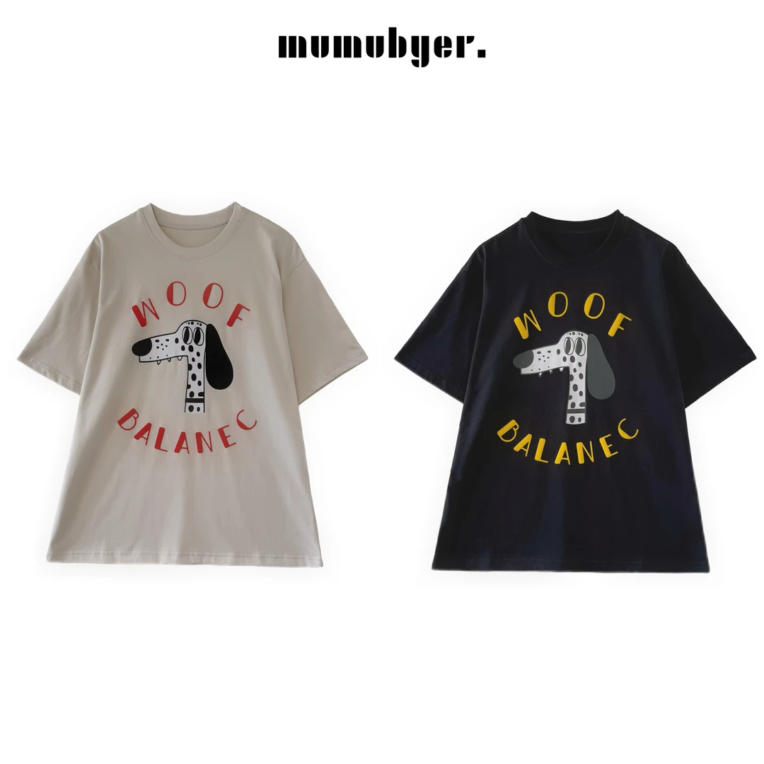 MUMUBYER •“非洗水版斑点狗”美式斑点狗印花短袖T恤
