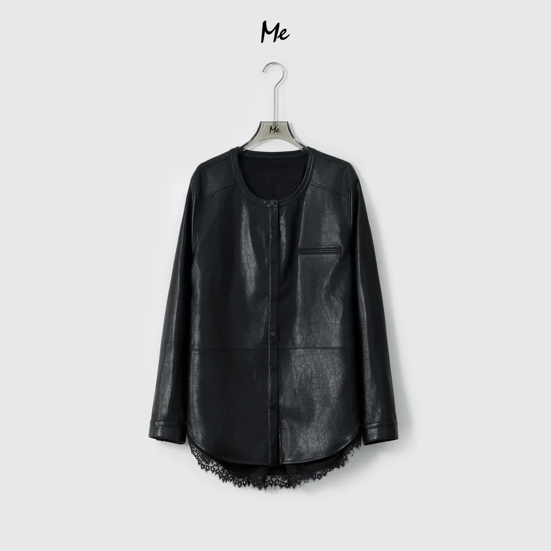 ME【贝蕾黑松露】都市甜酷os廓形时尚百搭宽松一手长外套MESA1022