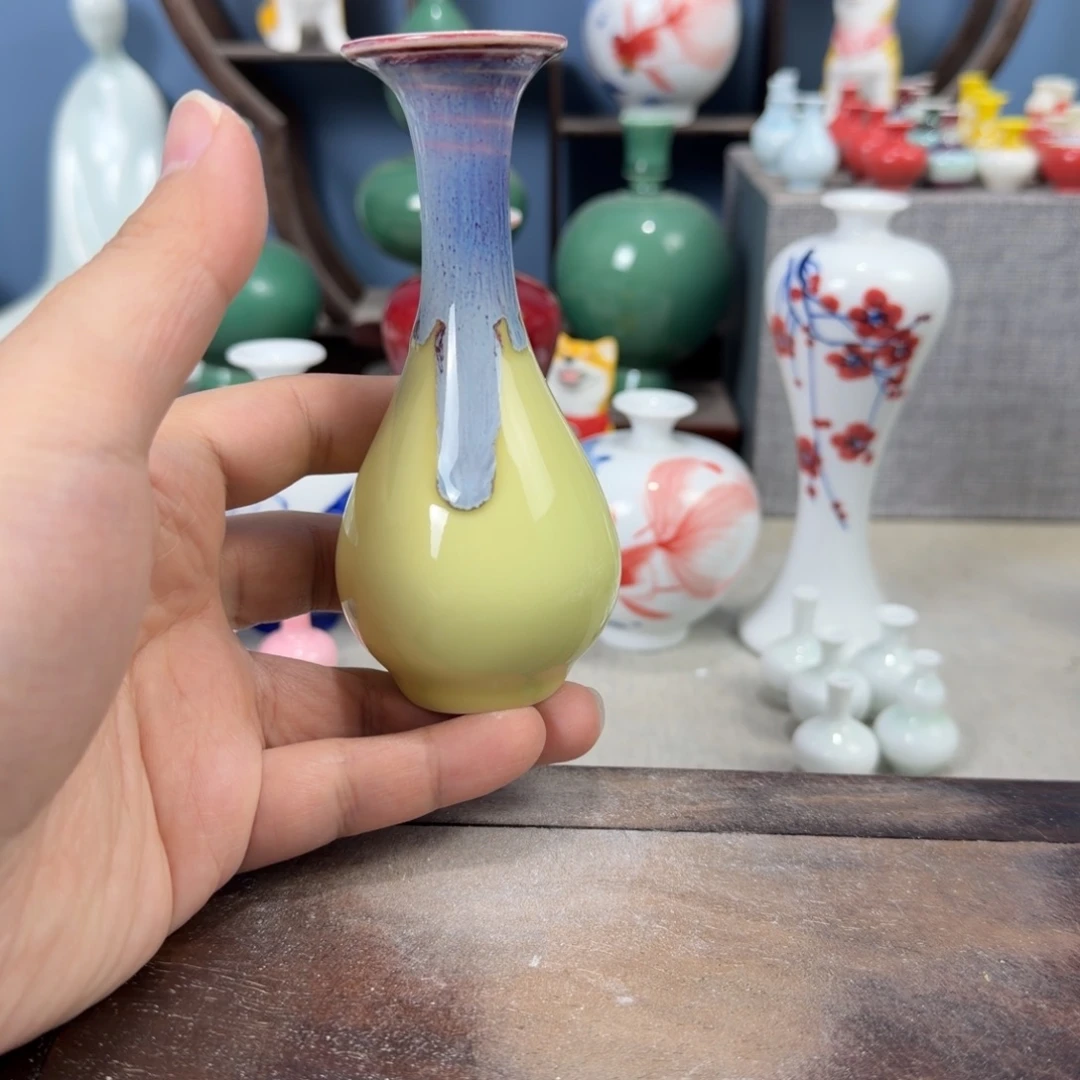 陶瓷手工小花器摆件
