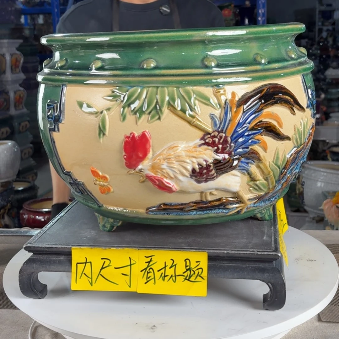 一风堂石湾花盆 内27*20