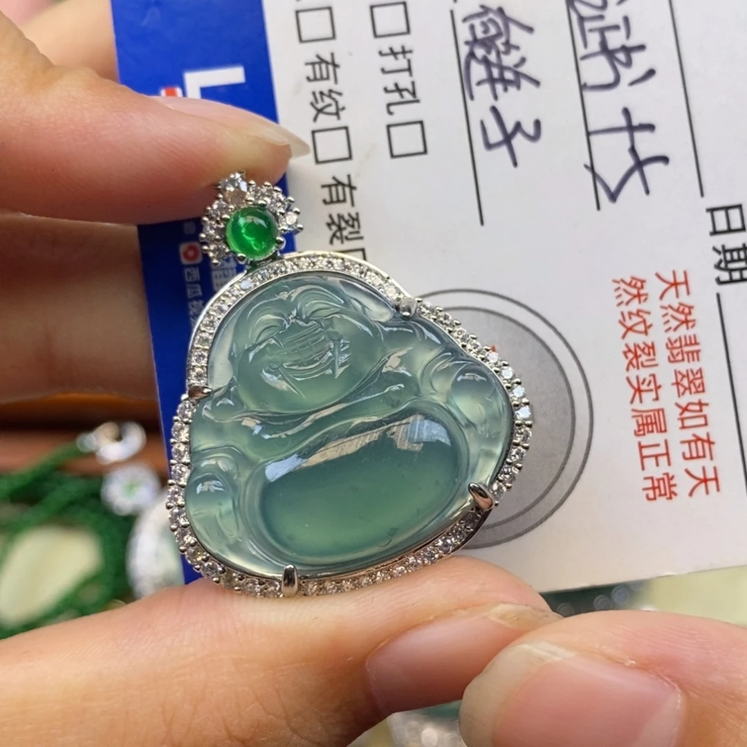 翡翠未镶嵌颈饰天然
