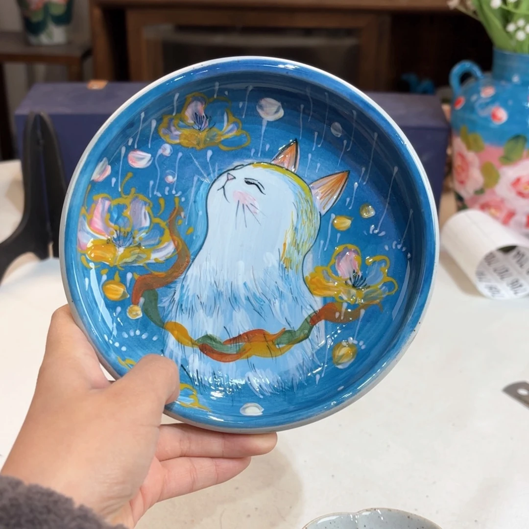 飏***意景德镇手绘高温釉下彩陶瓷茶具