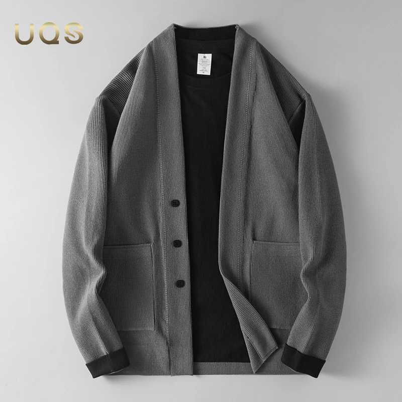 轻奢简约慵懒感秋季男士针织开衫商务休闲日常百搭大气毛衣V领款