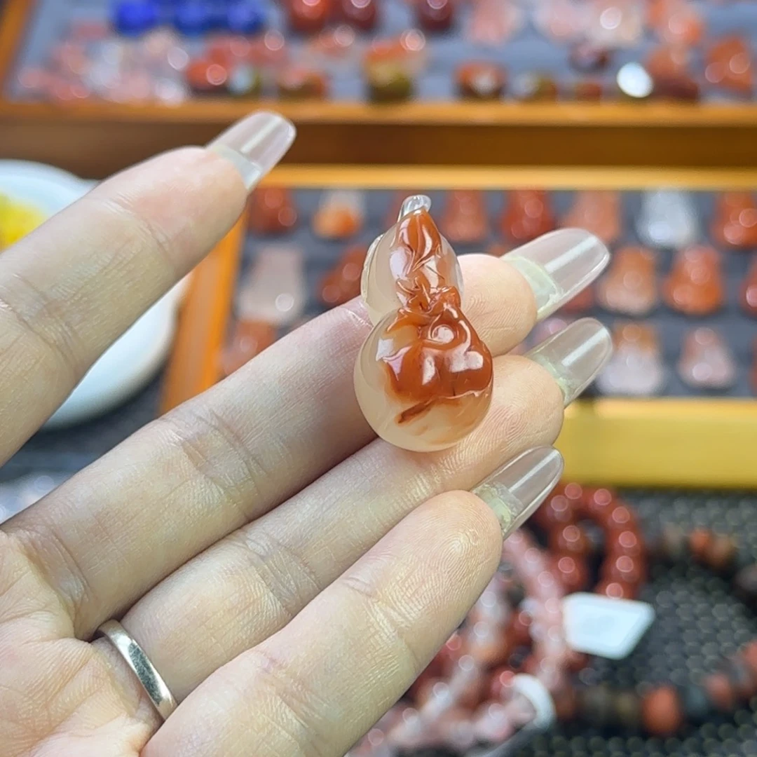 未镶嵌南红玛瑙珠宝半成品葫芦3
