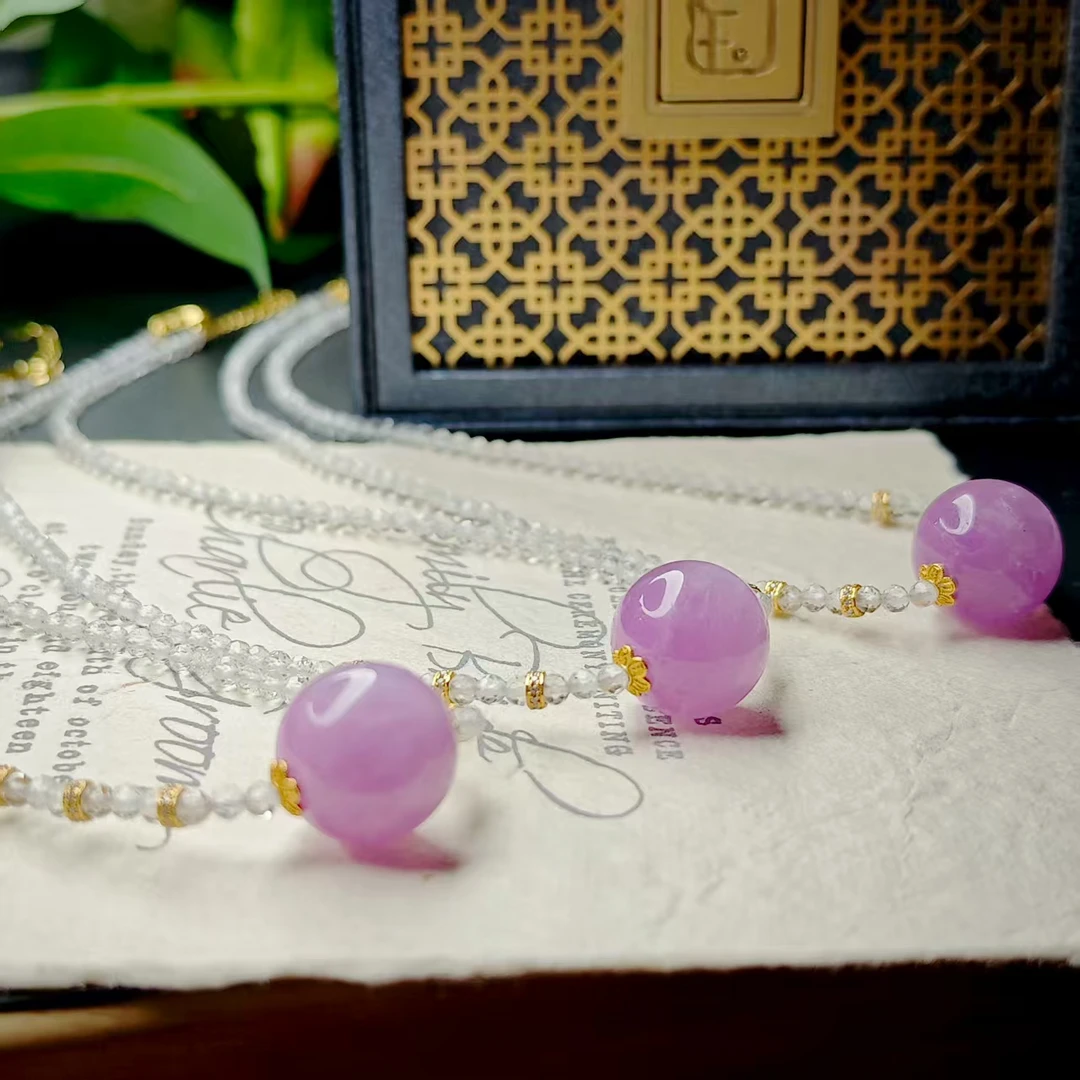 紫锂辉项链气质简约百搭多样性发货一件