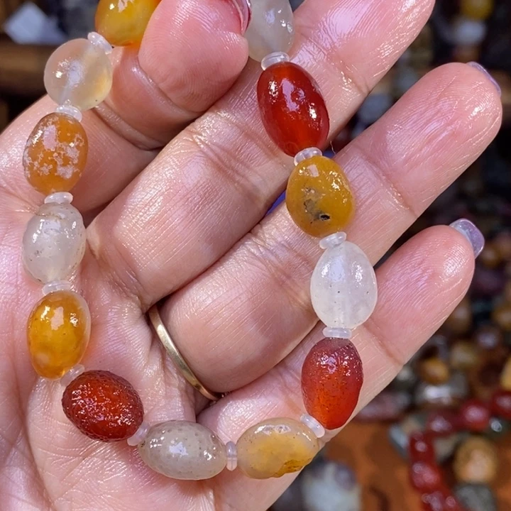 玛瑙/玉髓珠宝半成品未镶嵌杠*