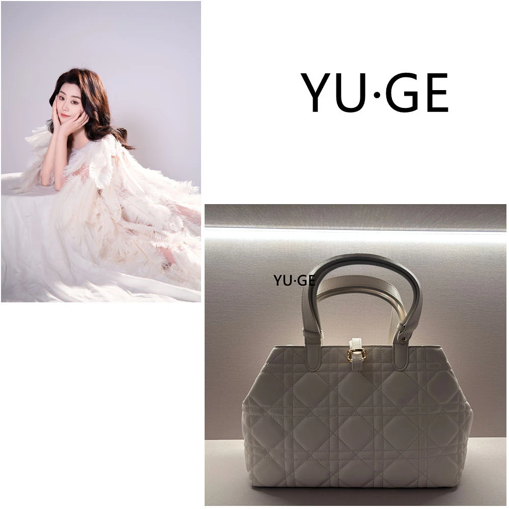 X2 TZ手工打造真皮女士新款包   TA0204白色菱格