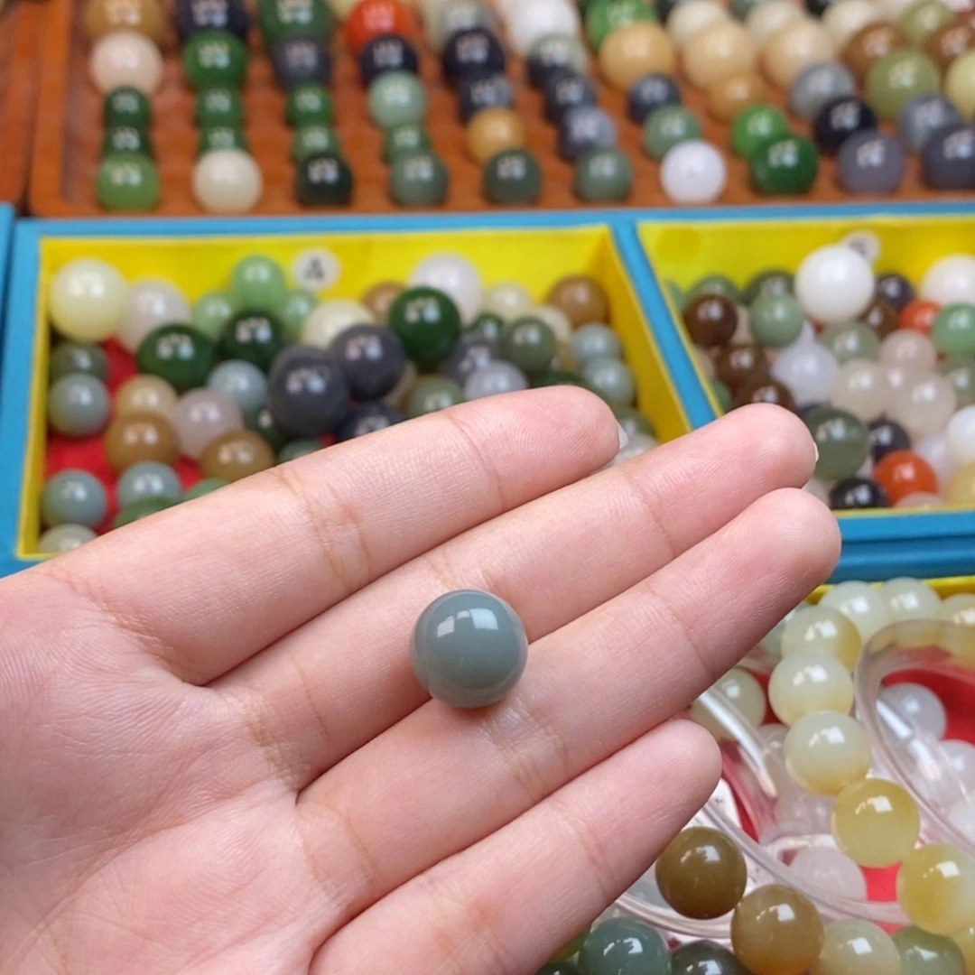 未镶嵌和田玉珠宝奇石福利瓷蓝单珠z12