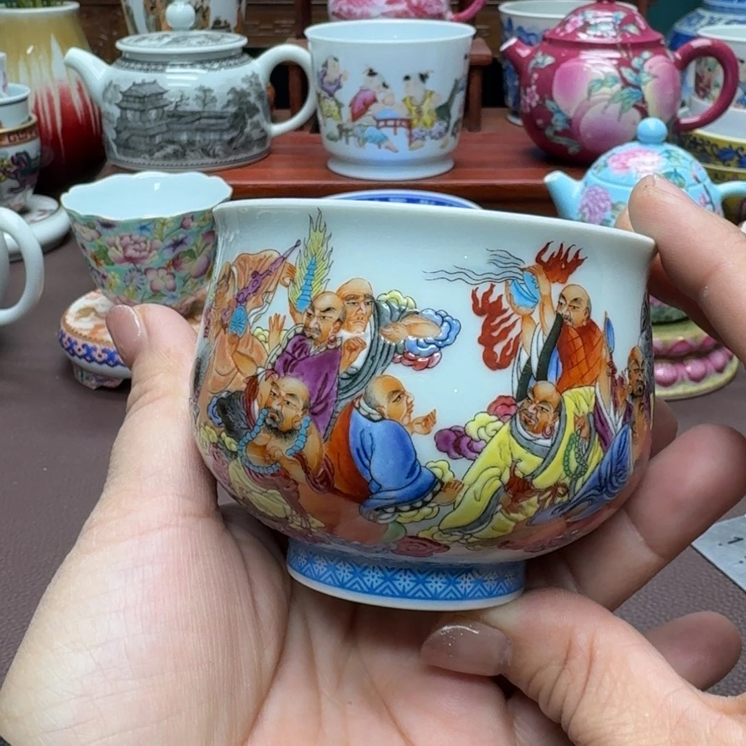 瓷片景德镇仿古手工制作精品展示