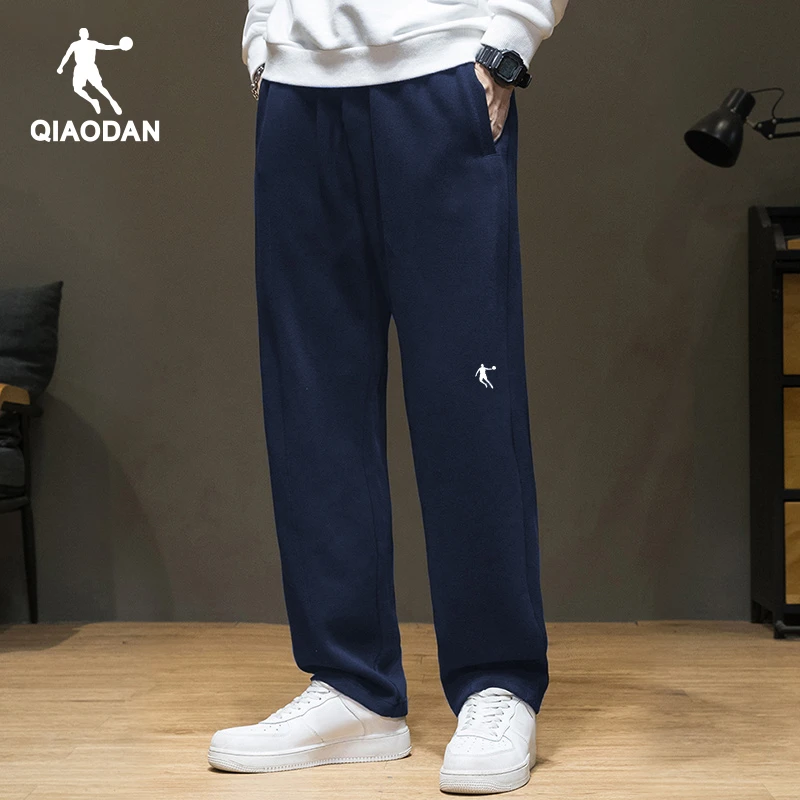 乔丹休闲裤吸湿排汗保暖跑步裤男中腰运动长裤春秋新款卫裤运动裤
