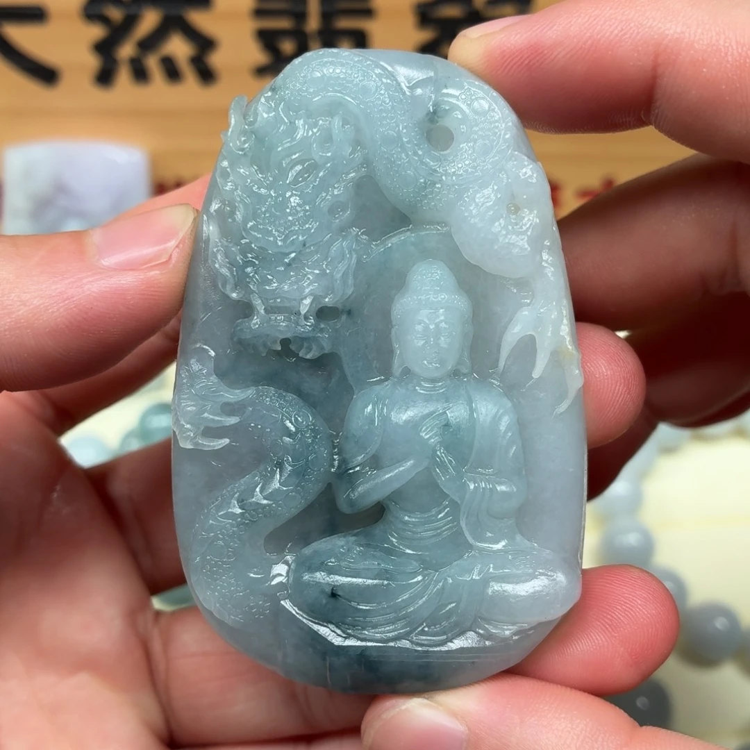 定制翡翠未镶嵌御龙大日