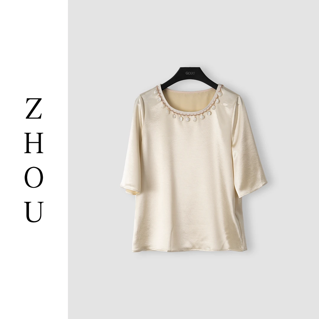 （周哥甄选）浅黄色上衣-21996