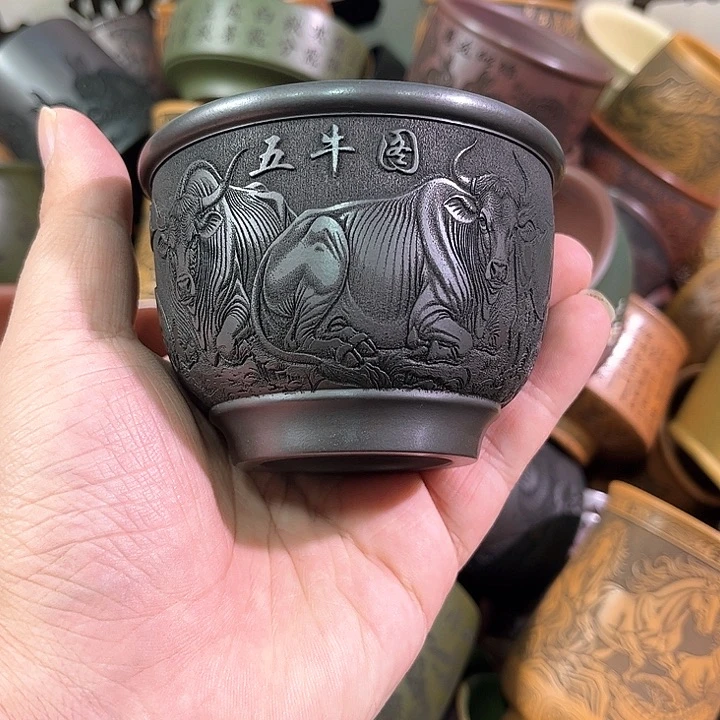 茶杯紫砂全手工紫砂主人杯