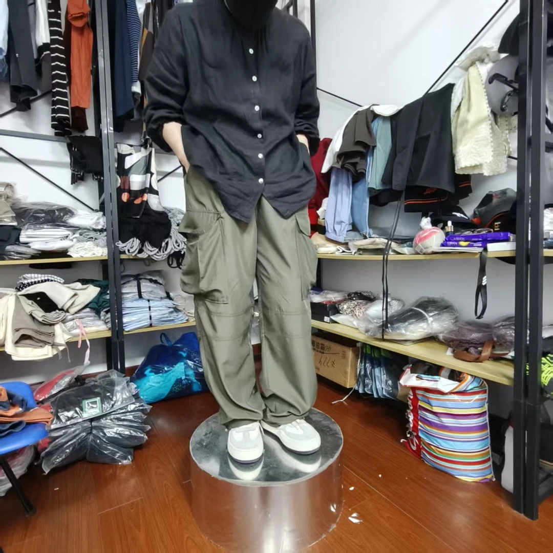 光光外贸 长裤运动黑色休闲裤梭织夏季宽松户外裤子