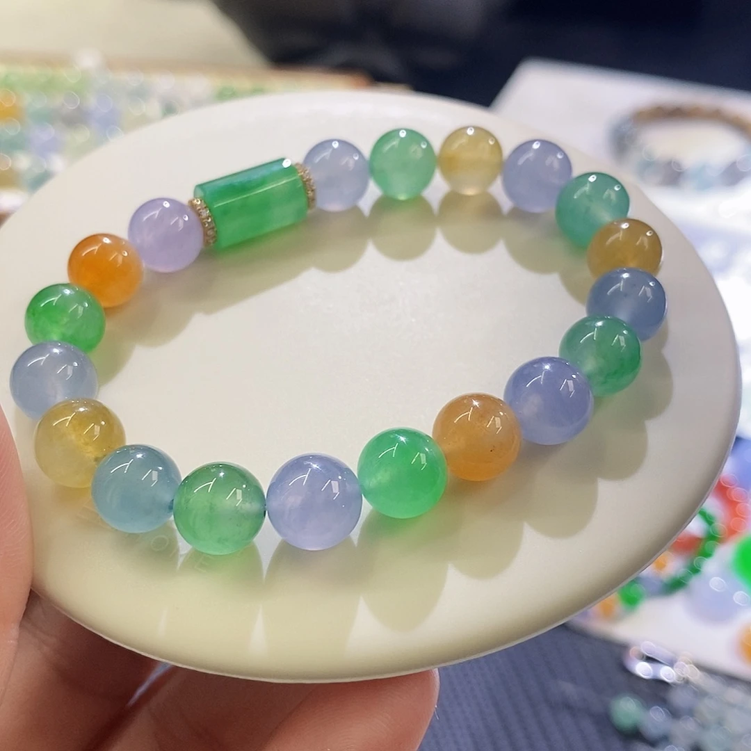 翡翠未镶嵌挂件手串卡 9