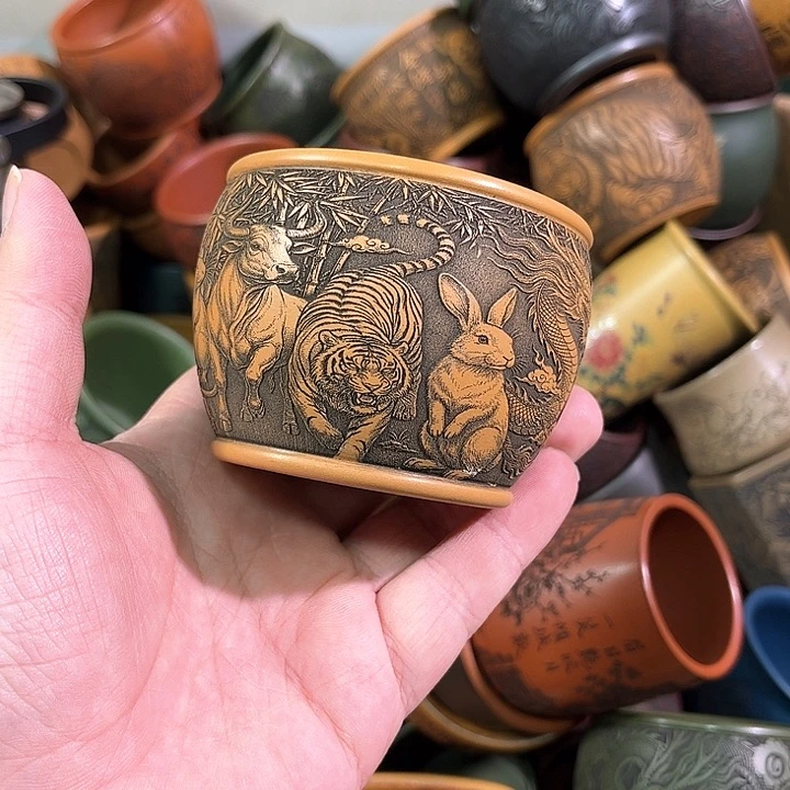 茶杯紫砂全手工紫砂主人杯