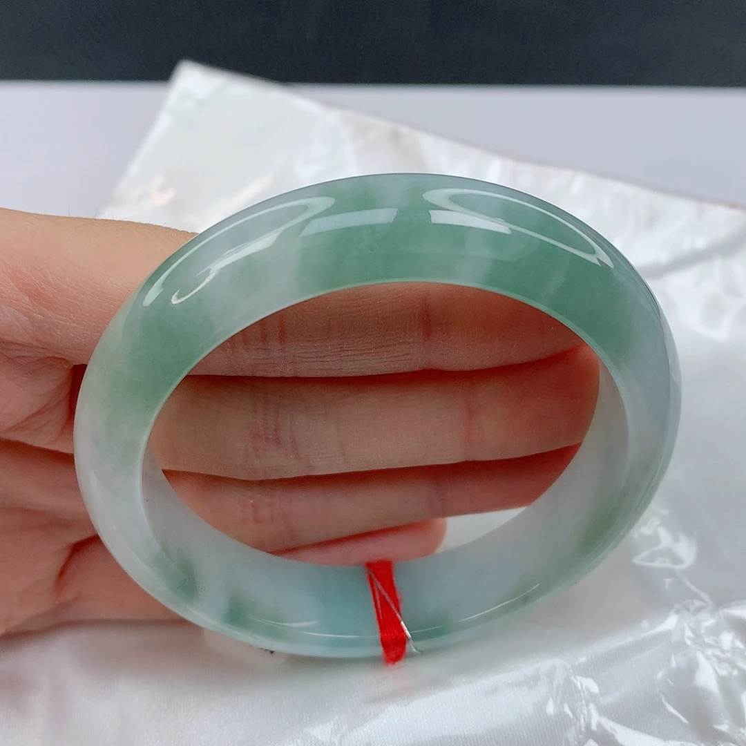 翡翠手镯未镶嵌55正圈完整