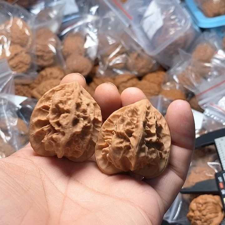 对***双文玩核桃龙骨42-02