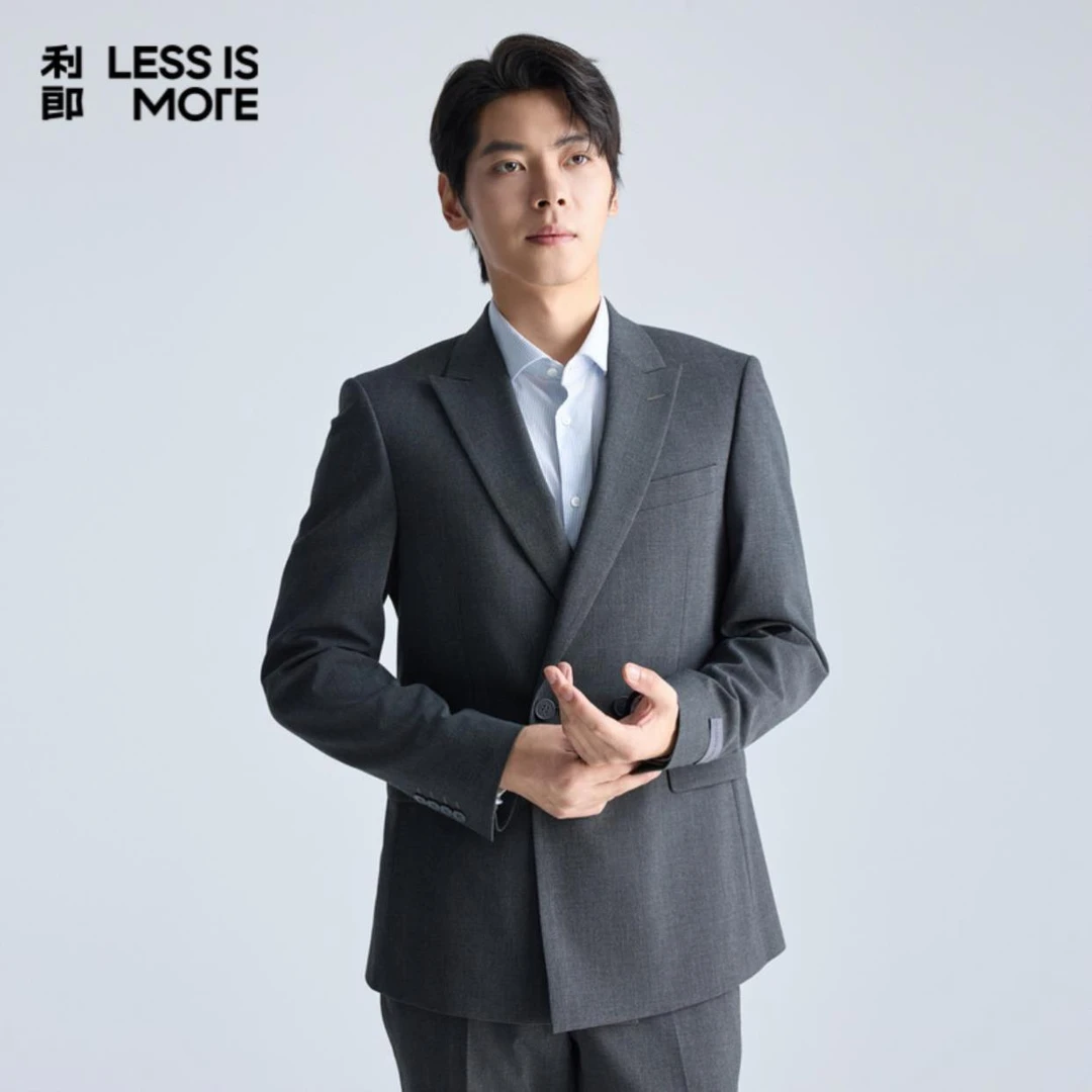 【花纱套西】利郎男士男款春季球裤长商务休闲西服西装套装外套正装