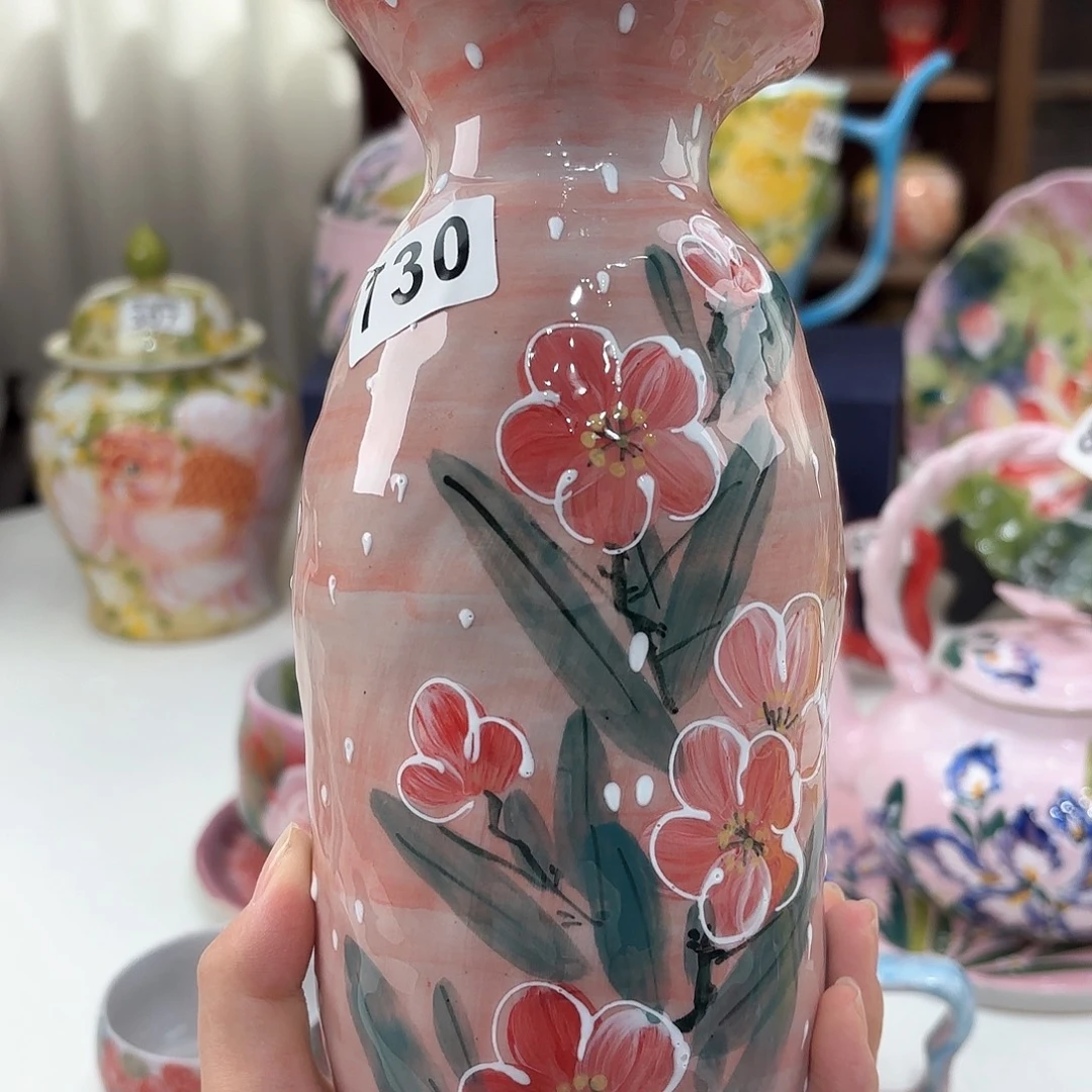 景德镇手绘高温釉下彩陶瓷茶具