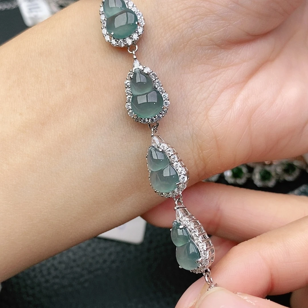 翡翠银S925镶嵌戒指