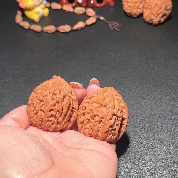 吊坠文玩核桃红锦鲤