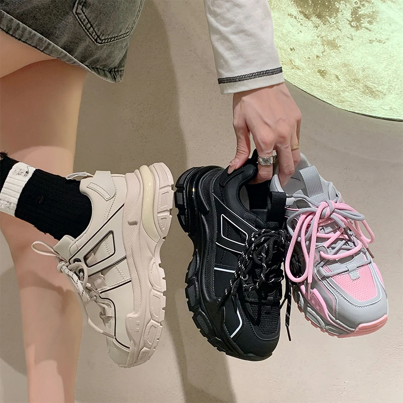 欧版厚底增高老爹鞋888-6