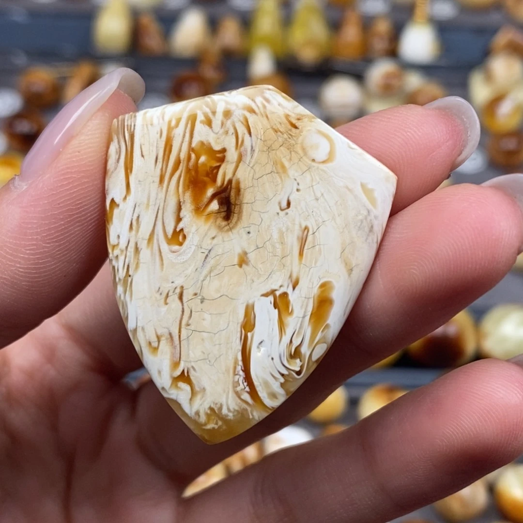 琥珀颈饰未镶嵌盾牌