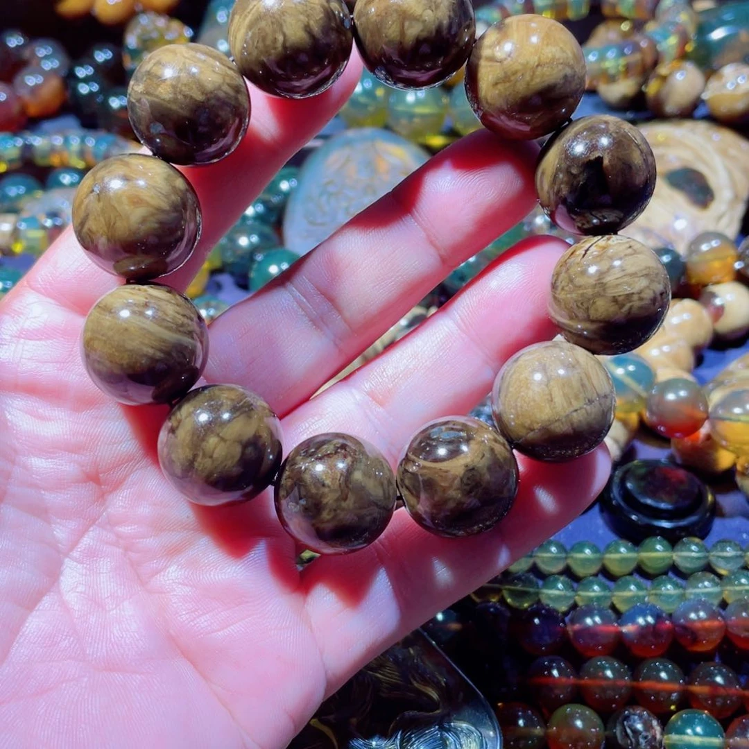 未镶嵌琥珀手链天然