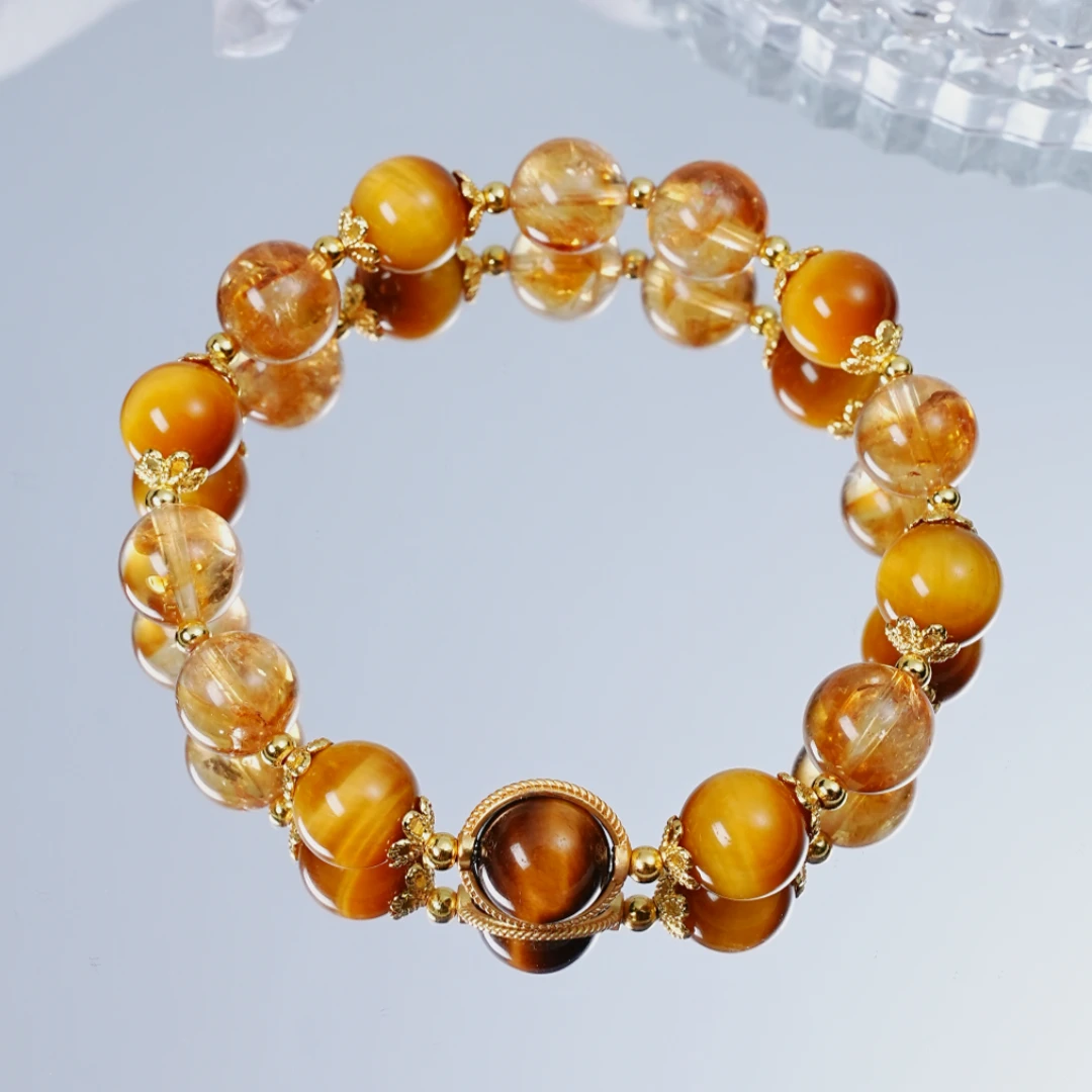 【进斗金】黄塔晶虎眼石手串轻奢高品手串