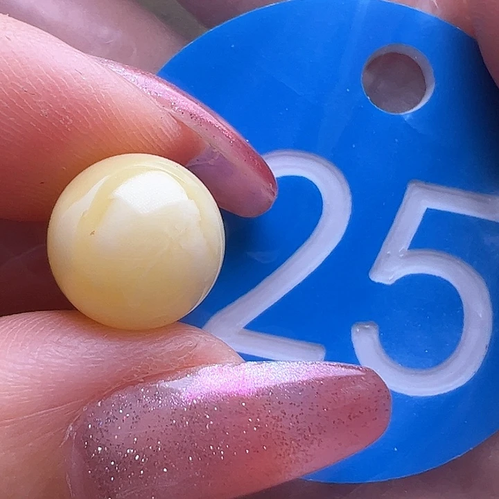 未镶嵌蜜蜡裸石10mm圆珠