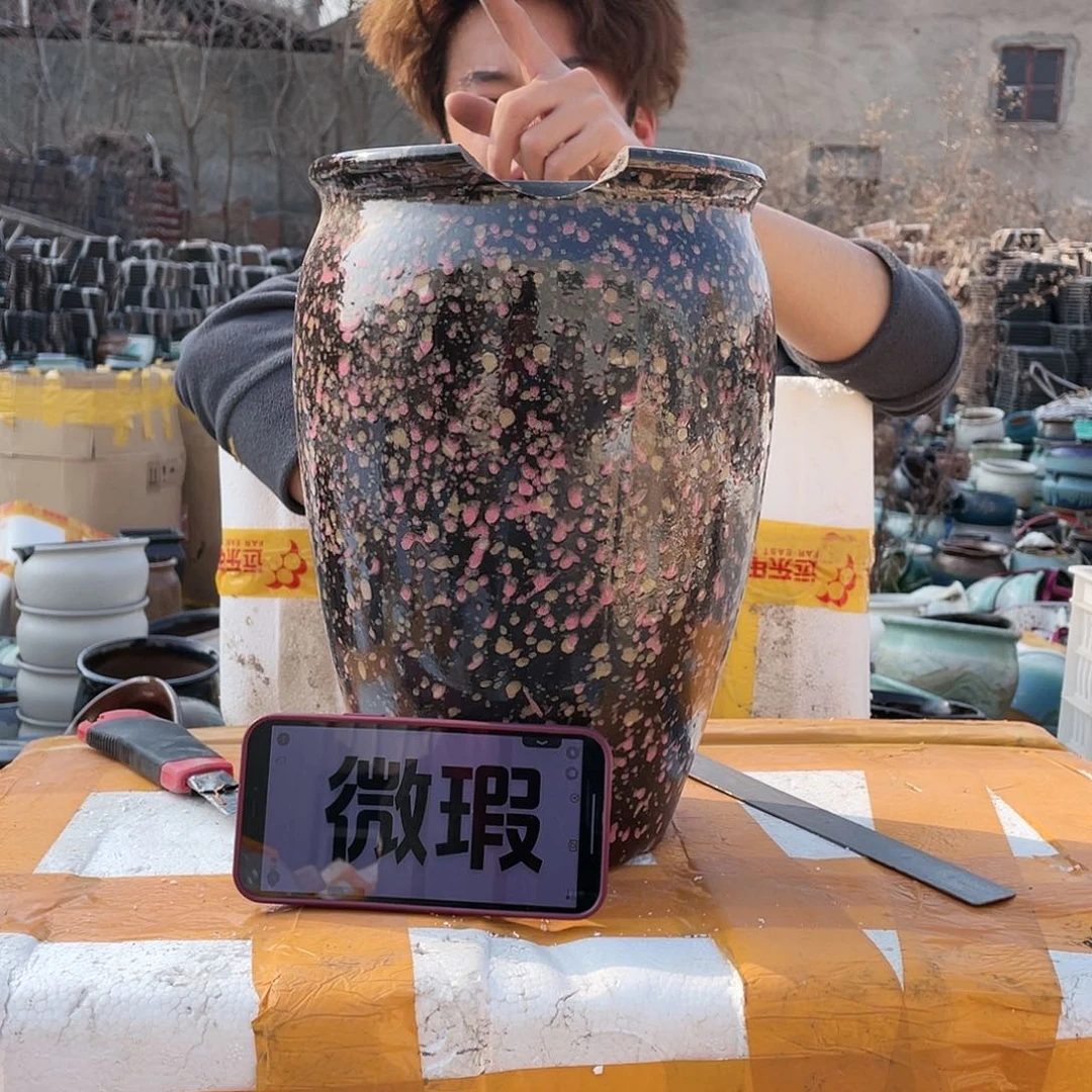 红陶宜兴紫砂花盆