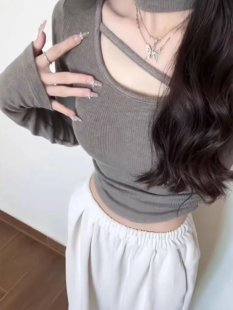 2025秋冬新款设计感内搭小众修身高领打底加绒超好看短款女上衣潮