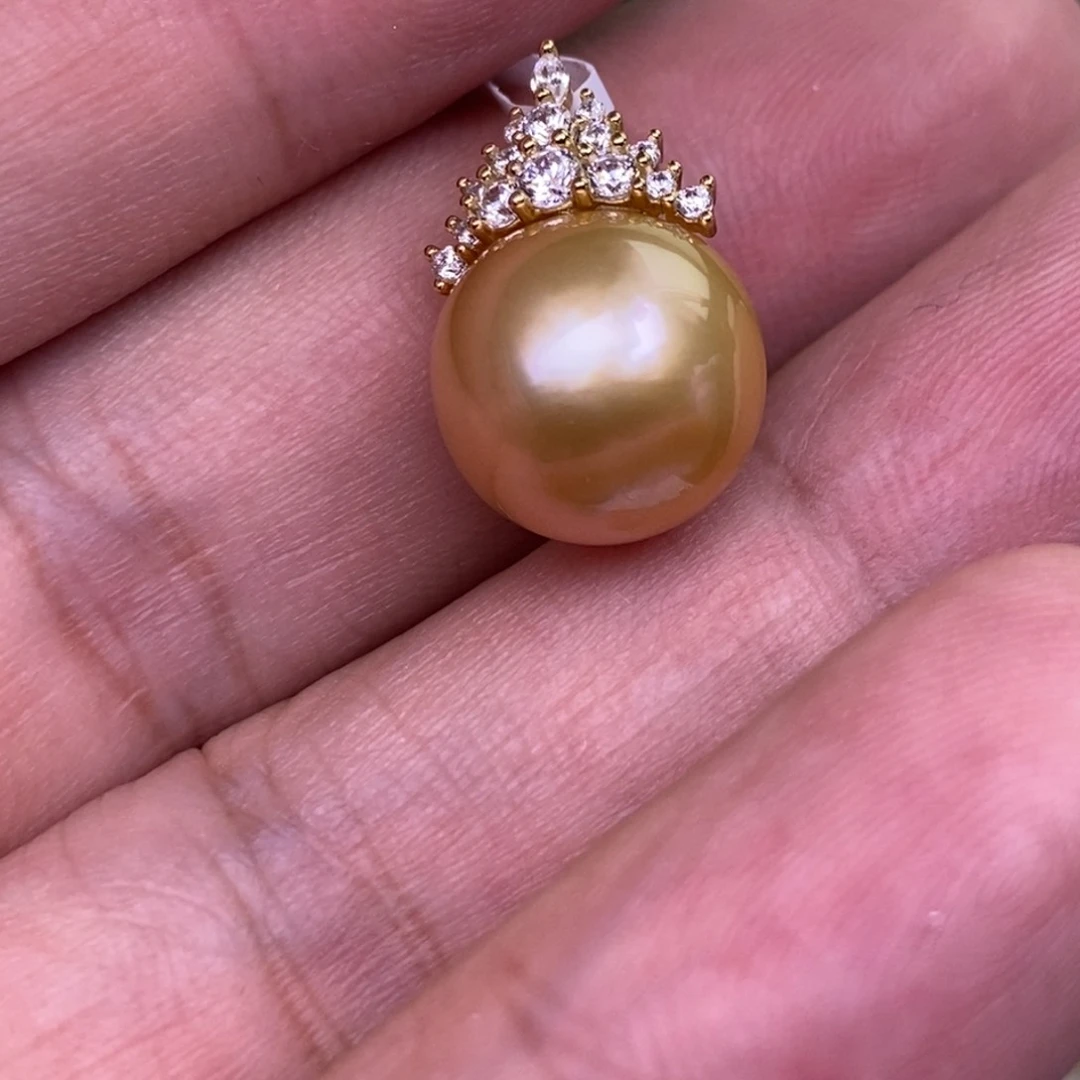 颈饰银S925镶嵌海水珍珠