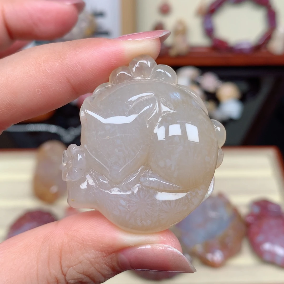 硅化玉珊瑚玉未镶嵌