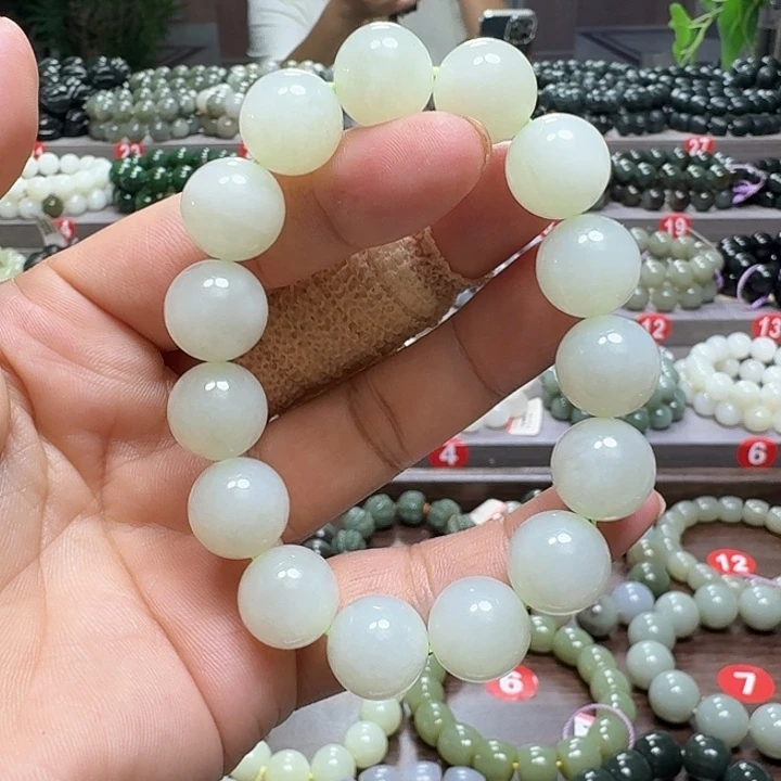 未镶嵌手链和田玉青海料卡14