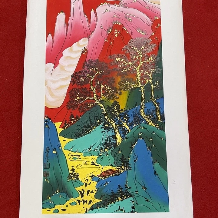 国画国画作品展示会上发表