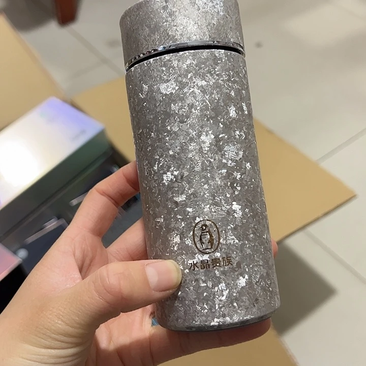 水晶贵族纯钛保温杯220没有网星空银色