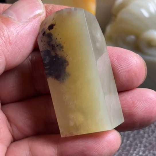 昌化石精美昌化结晶豆青