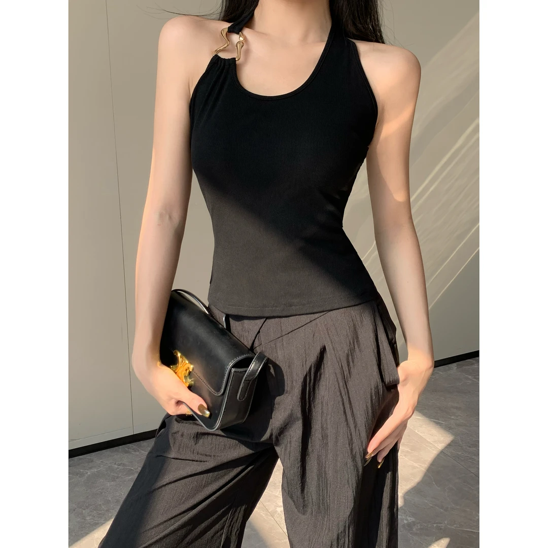 JIJINQI气质时尚百搭无袖上衣 JINQCSP0569