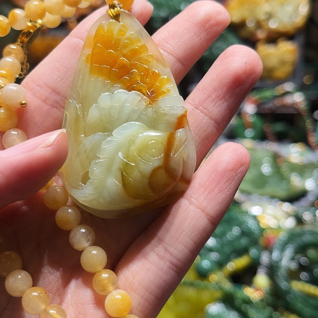 未镶嵌岫玉毛衣链