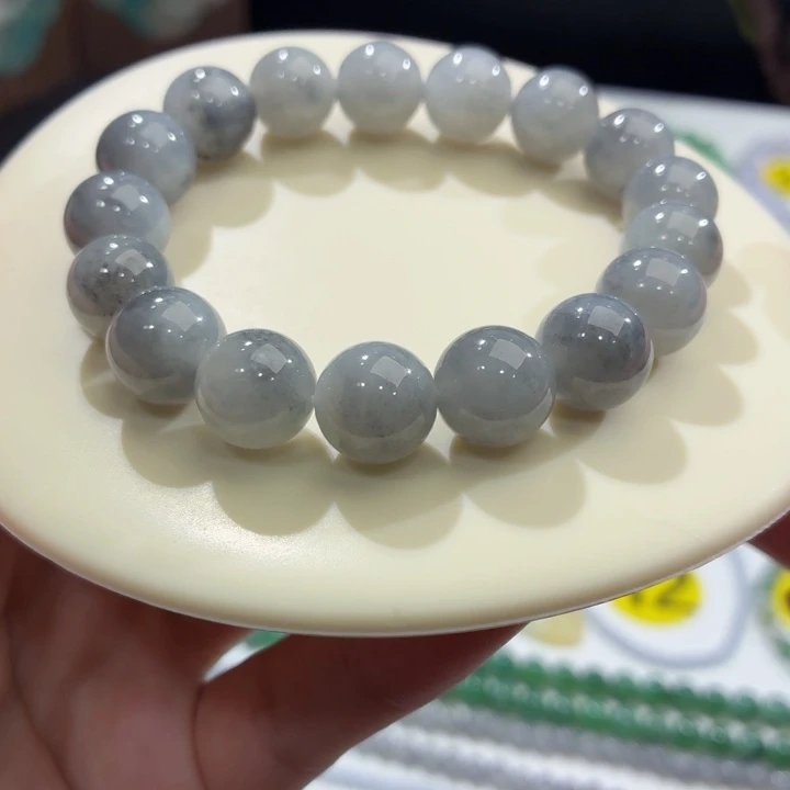 鱼***忆未镶嵌手链翡翠冰胶乌鸡卡12.3