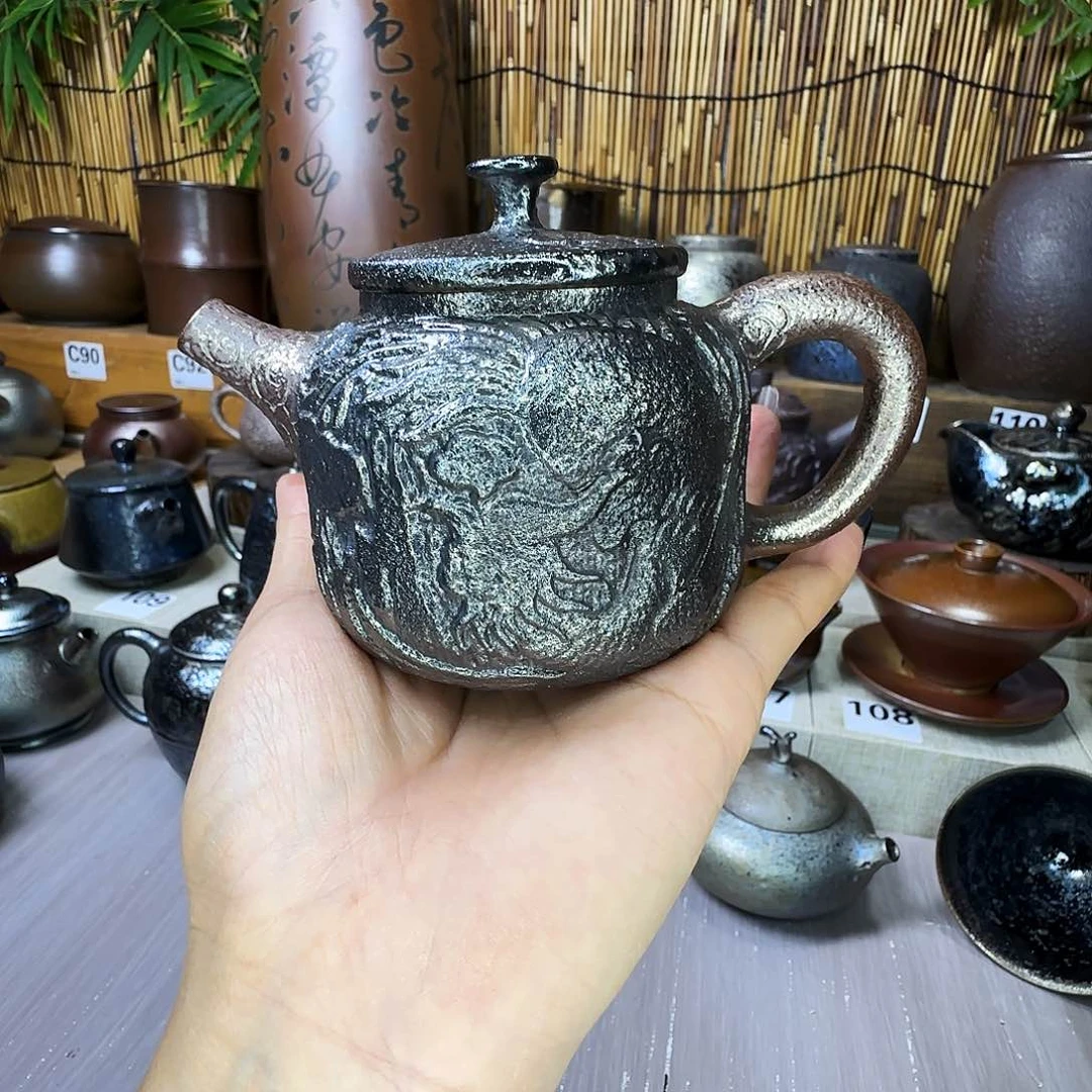 壶建水紫陶柴烧壶微瑕170cc