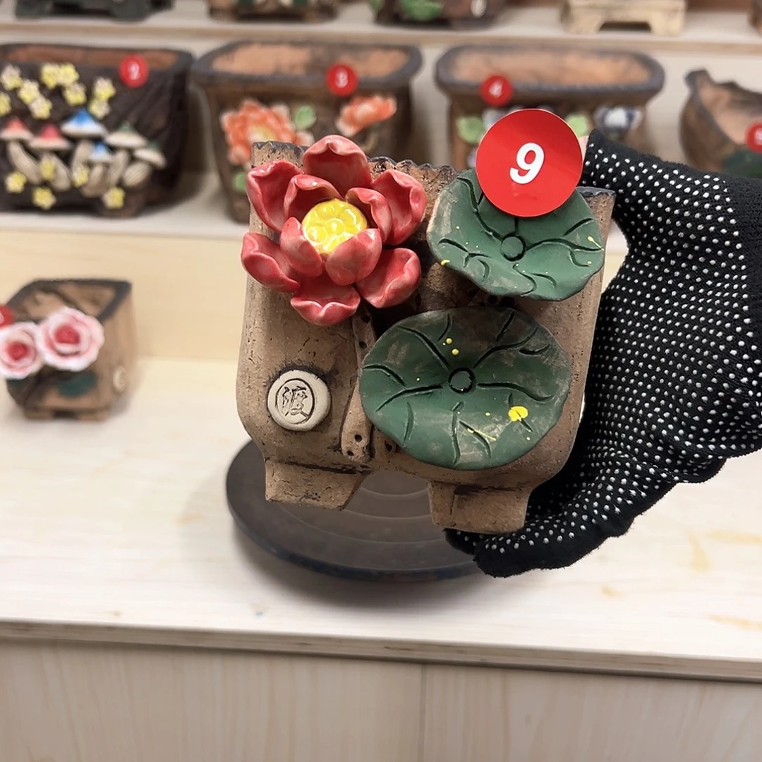 紫砂花盆上新，9号内口9外高11