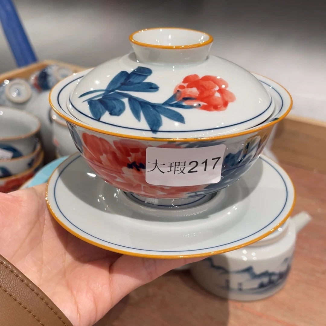 有瑕釉下彩纯手绘