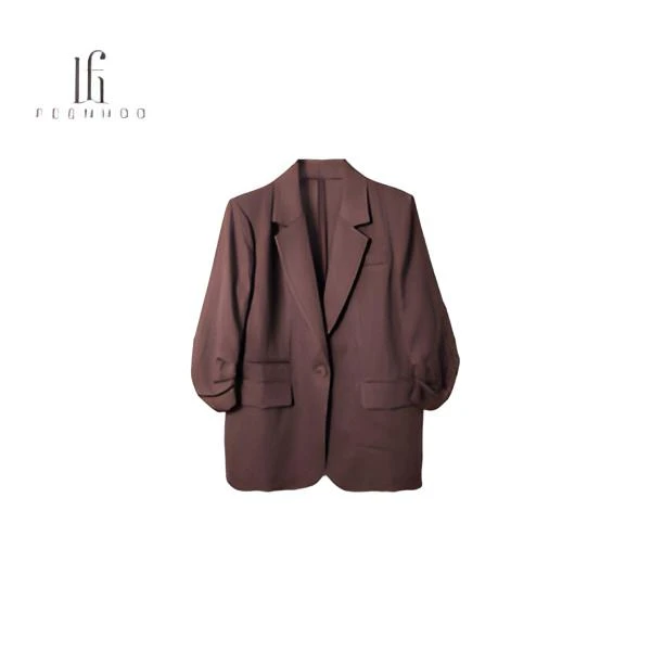 休闲风宽松气质西装外套商务53XF7735